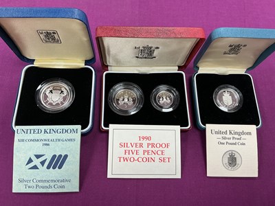 Lot 560 - Collection Of Four Royal Mint Silver Proof...