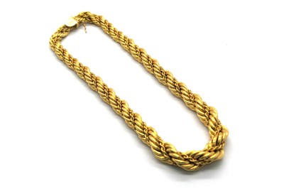 Lot 409 - A Fancy Graduated Ropetwist Necklet, with...