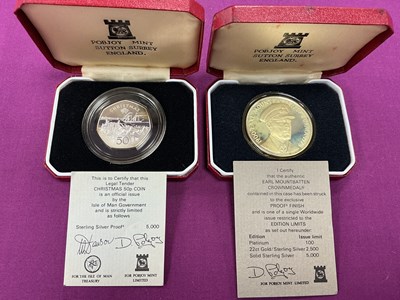 Lot 531 - Two Pobjoy Mint Silver Proof Coins, includes a...