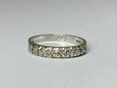 Lot 82 - A 9ct White Gold Half Eternity Style Ring, of...