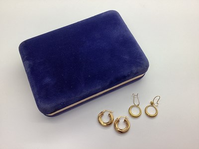Lot 155 - A Pair of Modern Creole Style Earrings, of...