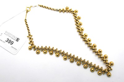 Lot 399 - A Victorian Style Textured Necklace, to (later?...
