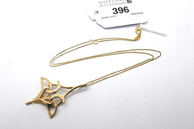 Lot 396 - Ola Marie Gorie; A 9ct Gold Openwork Pendant,...
