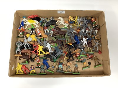 Lot 765 - A quantity of plastic figures by Britains...