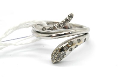 Lot 253 - A Modern Diamond Set Coiled Serpent Ring, with...