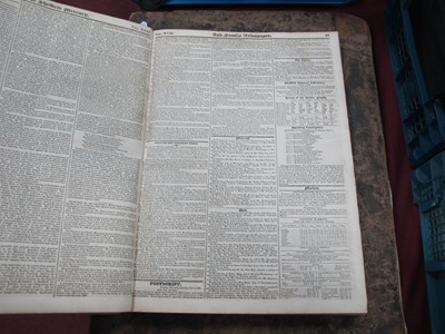 Lot 1359 - The Sheffield Mercury Newspaper bound volume...