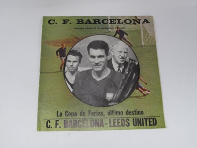 Lot 682 - 1971-72 Barcelona v. Leeds United Inter Cities...