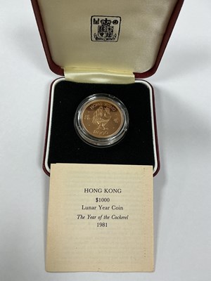 Lot 631 - 1981 Royal Mint Gold Uncirculated Hong Kong...