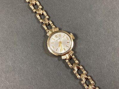 Lot 251 - Enicar; A Ladies Wristwatch, the circular...