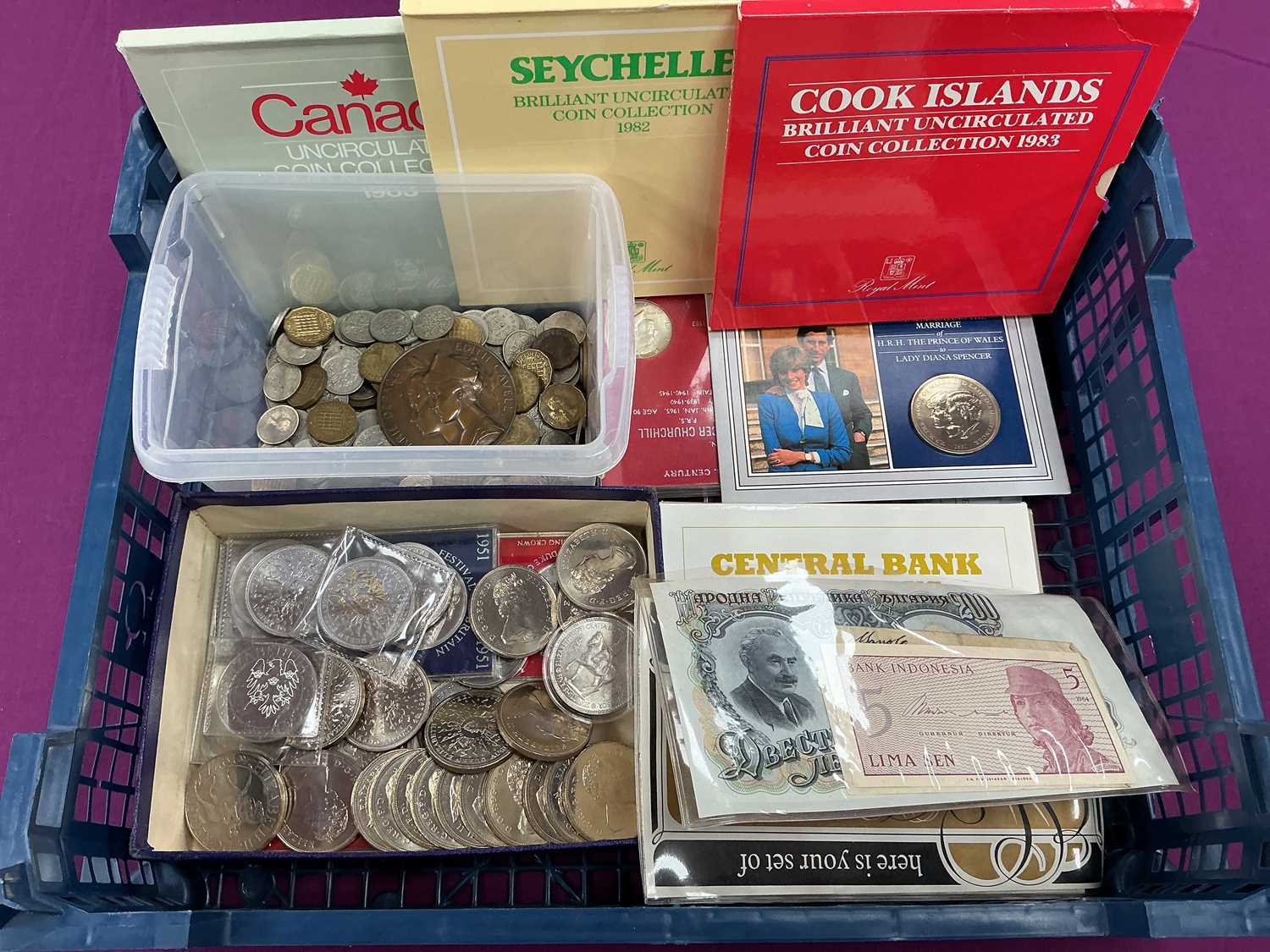 Lot 406 - Collection Of World Coinage And Banknotes,...