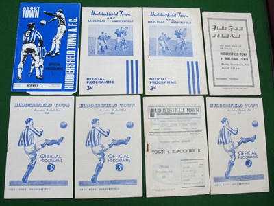 Lot 830 - Huddersfield Town Programmes - 1953-54 v....