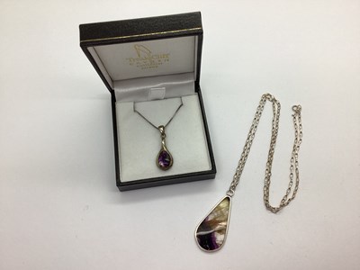 Lot 181 - David Scott Walker; A Teardrop Shape Blue John...