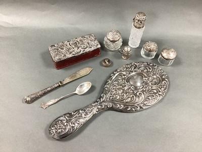 Lot 45 - A Chester Hallmarked Silver Backed Hand Mirror,...