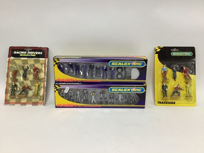 Lot 598 - Twenty Four Scalextric figures by Hornby,...