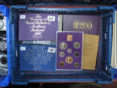 Lot 1402 - Ten Royal Mint Proof Annual Coin Sets,...