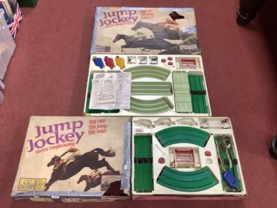 Lot 617 - Two Boxed Triang Jump Jockey Electric...