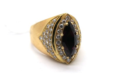 Lot 275 - A Modern Diamond Set Cocktail Dress Ring,...