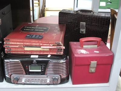 Lot 1438 - GPO Vinyl Record Player, boxed philharmonic...