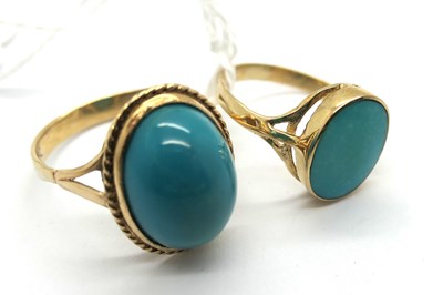 Lot 284 - A Single Stone Dress Ring, oval collet set,...