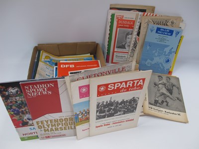 Lot 582 - Foreign League Programmes, British Aways in...