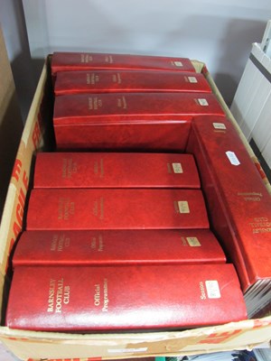 Lot 755 - Barnsley Official Bound Albums of Programmes...
