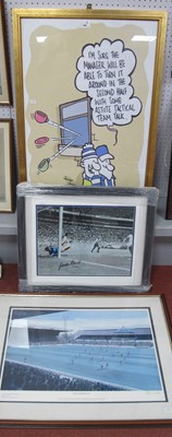 Lot 480 - After Pete McKee, Manager Team Talk Cartoon in...