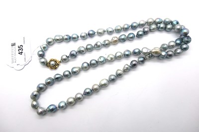 Lot 435 - A Modern Fresh Water Pearl Long Bead Necklace,...
