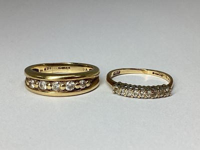 Lot 88 - A Diamond Set Half Eternity Style Band, the...