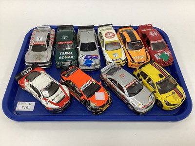 Lot 710 - Ten 1:32 scale slot cars. Mostly with a...