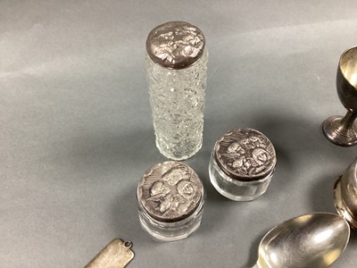 Lot 18 - Two Hallmarked Silver Lidded Dressing Table...
