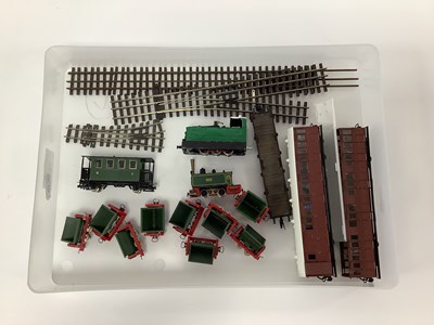 Lot 760 - Two 009 locomotives with rolling stock and...