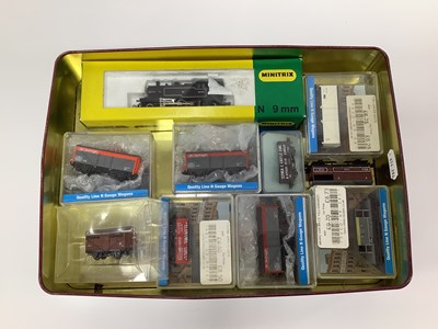 Lot 762 - A boxed Minitrix N gauge Ivatt 2-6-2 tank...