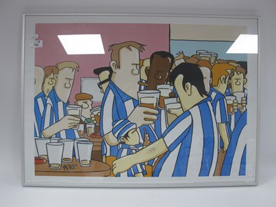Lot 722 - After Pete McKee, 'Full Time', coloured print,...