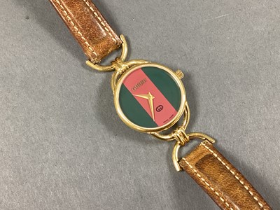 Lot 254 - Gucci; A Ladies Wristwatch, the signed green...