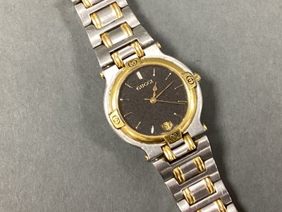 Lot 243 - Gucci; A Gent's Bi-Colour Wristwatch, the...