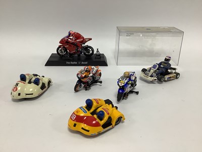 Lot 846 - Six slot motorcycles, sidecars and go kart of...