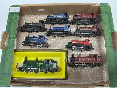 Lot 481 - Nine Hornby 00 gauge tank engines: a boxed...