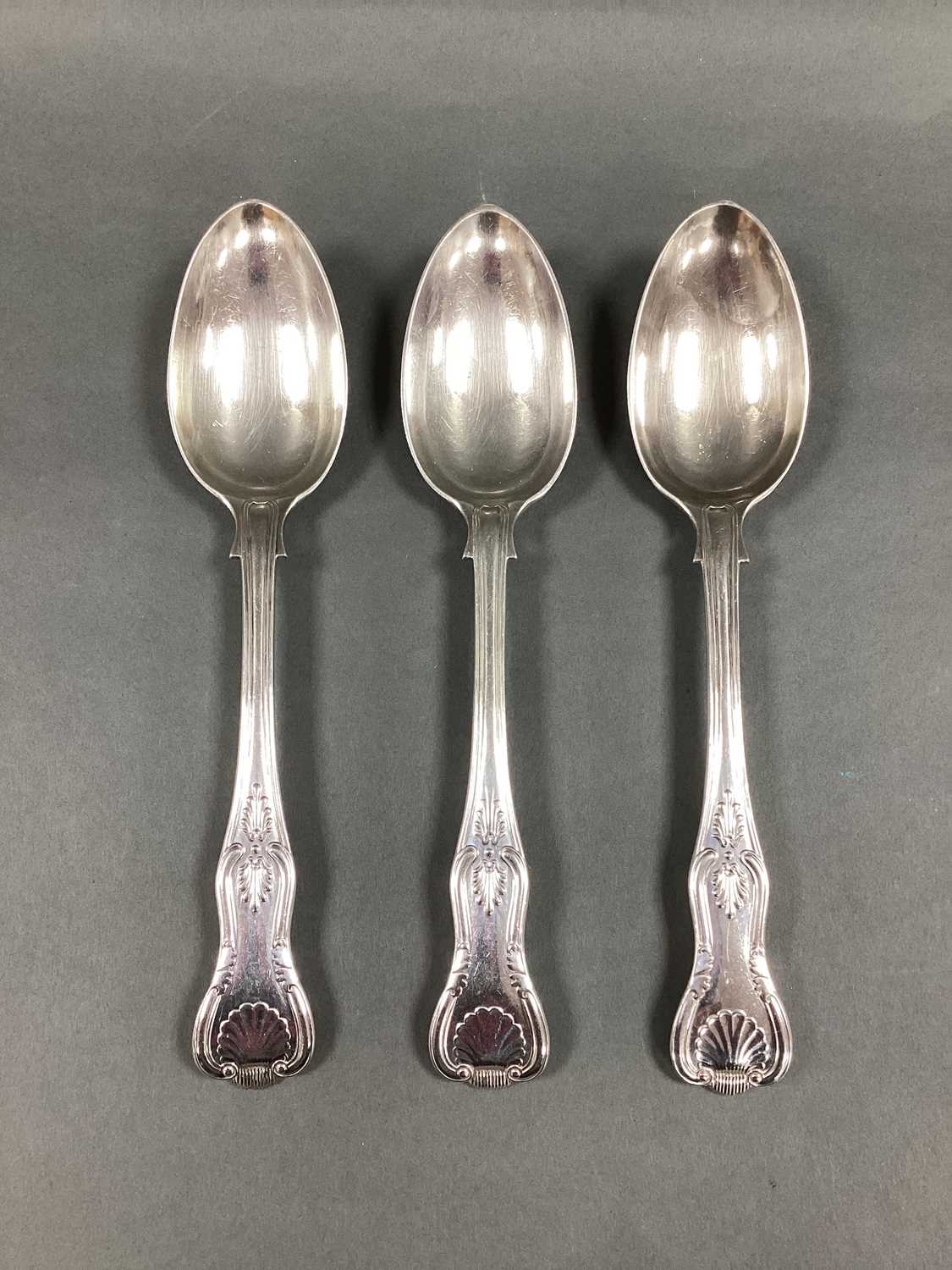 Lot 7 - A Set of Three Late Victorian Hallmarked...