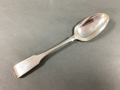 Lot 6 - A Dublin Hallmarked Silver Fiddle Pattern...