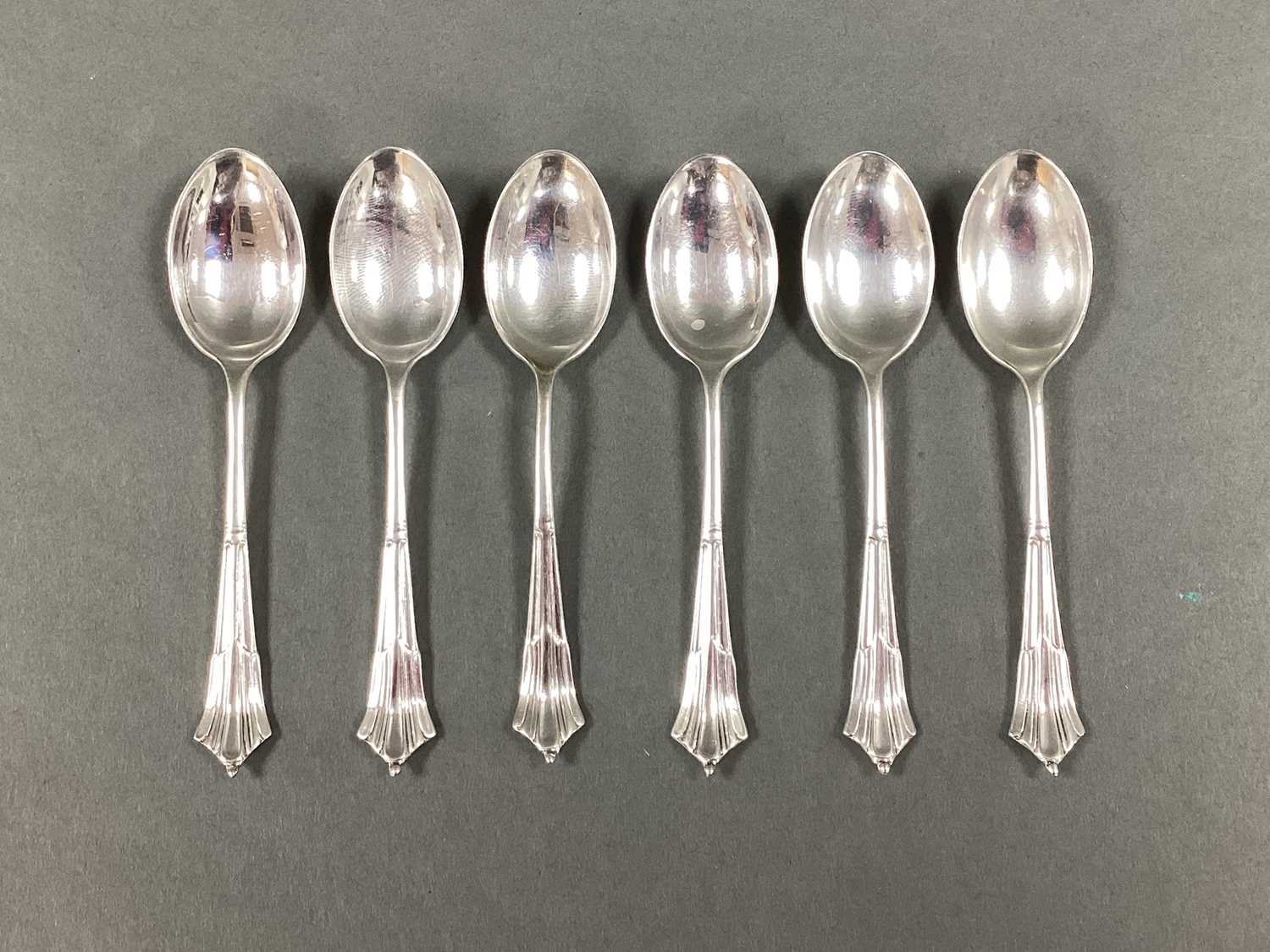Lot 54 - A Set of Six Chester Hallmarked Silver...