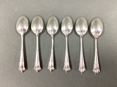 Lot 54 - A Set of Six Chester Hallmarked Silver...