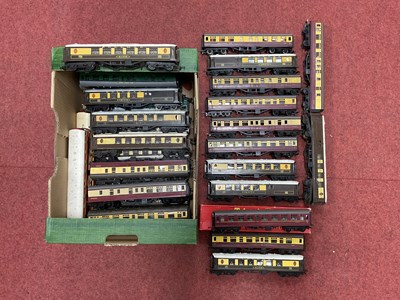 Lot 411 - Approximately thirty older Triang 00 coaches...
