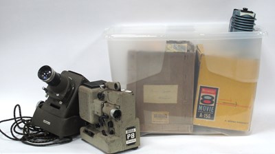 Lot 1456 - Five vintage film projectors, including boxed...