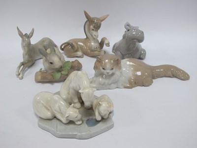 Lot 1212 - Collection of Six Spanish Lladro and Nao...