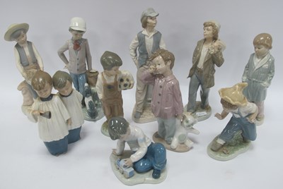 Lot 1231 - Collection of ten Spanish Nao Boy Porcelain...