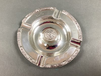 Lot 51 - A Hallmarked Silver Ashtray, Adie Bros Ltd,...