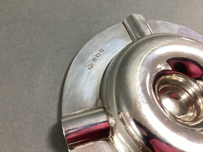Lot 51 - A Hallmarked Silver Ashtray, Adie Bros Ltd,...