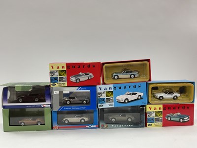 Lot 693 - Eight Corgi, Lledo Vanguards 1:43rd scale...