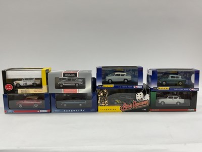 Lot 625 - Eight Corgi, Lledo Vanguards 1:43rd scale...