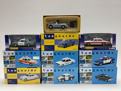 Lot 696 - Nine Corgi, Lledo Vanguards 1:43rd scale...